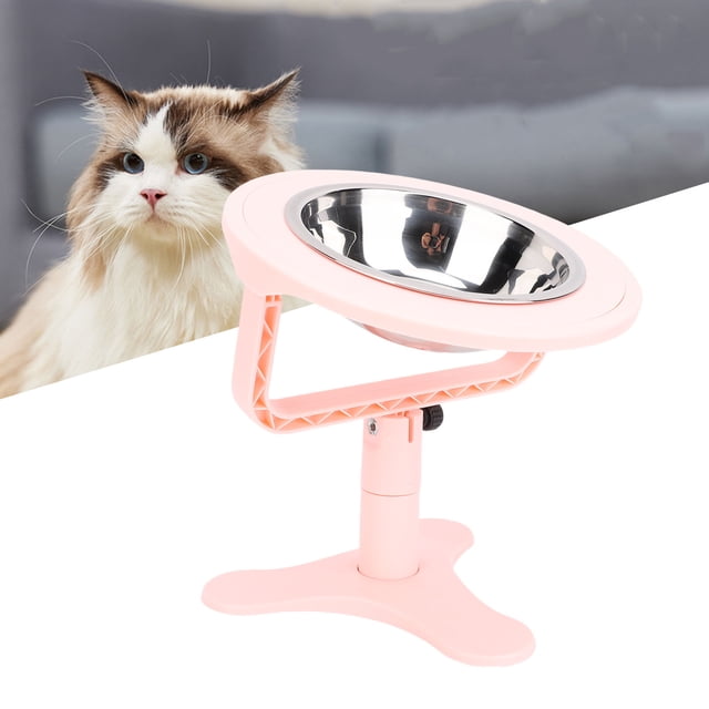 Comedentes De Gato De Mascotas De Acero Inoxidable, Tazones De Comida Para Gatos 15 Alimentador Antideslizante De Acero Inoxidable Inclinado Para Alimentación Diaria De
