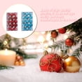 thumbnail image 3 of Inteprter 15 piezas de bolas de Navidad decoración de vacaciones de Navidad fiesta al aire libre reutilizable colgante decorativo patio decoración del Kits de decoración para fiestas Rojo Inteprter HA075264-01, 3 of 6