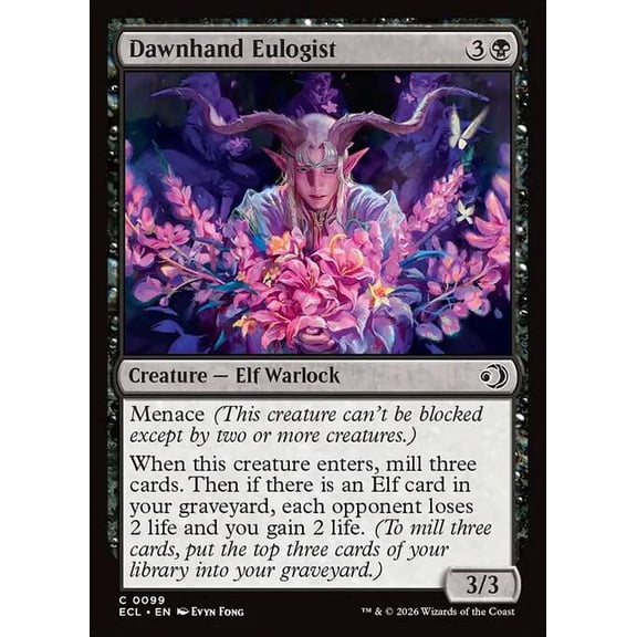 MtG Lorwyn Eclipsed Common Dawnhand Eulogist #99