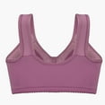 thumbnail image 4 of Sports Bras for Women Low Impact Sports Bra Women's Front Closure Floral Lace Bra Comfortable Support Underwire T Shirt Bralette Soft Wireless Everyday Wear, 4 of 6