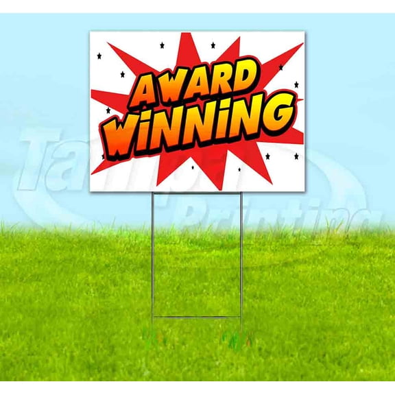 Wbg Award Winning (18" x 24") Yard Sign, Includes Metal Step Stake