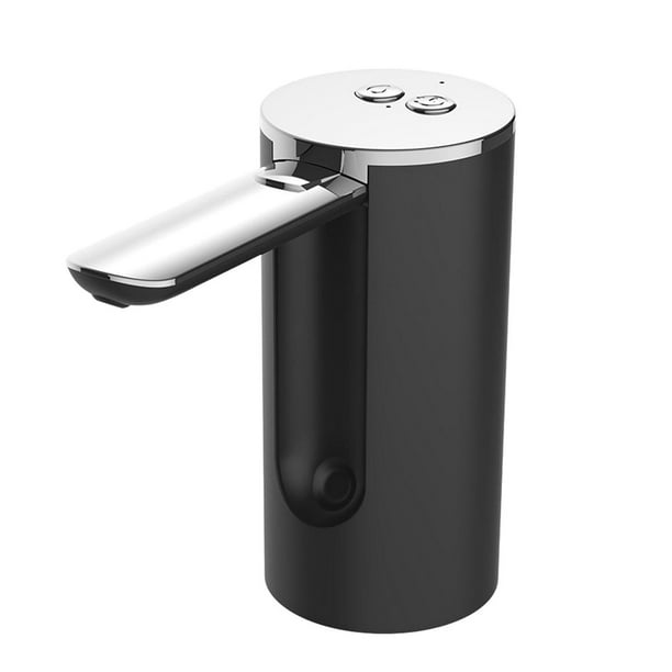 Bomba de botella de agua portátil, carga USB, bombeo cuantitativo, bomba de jarra de agua, bomba de agua potable para viajes de camping , negro negro1 BLESIY Bomba dosificadora eléctrica