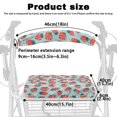 thumbnail image 6 of HELLHERO Strawberries Walker Seat Cushion Cover & Backrest Covers for Streets and Parks Machine Washable Stain Proof Soft Reusable, 6 of 7