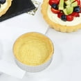 thumbnail image 2 of 10Pcs Round Dessert Stainless Steel Perforated Fruit Pie Quiche Cake Mousse Mold Kitchen Baking Mold 6cm, 2 of 8