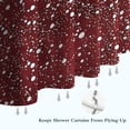 thumbnail image 6 of Red Christmas Snow Pattern Shower Curtain 72"x72" ,Bathroom Decorative Shower Curtains Set with 12 Hooks,Modern Waterproof Washable Shower Curtain, 6 of 6