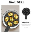 thumbnail image 5 of KONTONTY Ceramic Escargot Baking Plate, Black, 6-Hole, Non-Slip Grooves, Home Use, 5 of 5