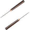 thumbnail image 1 of 2Pcs Scratch Awl Tool, Wooden Handle Slender Awl for Leather Craft Repair, Punching Stitching and Sewing, 1 of 5