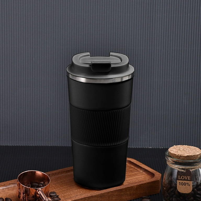 FastXmas Insulated Coffee Mug, 12oz Stainless Steel Coffee Cup, Leakproof  and Non-Slip Travel Thermos - Walmart.com