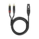 thumbnail image 1 of Cable XLR a RCA Cable divisor en Y de 2 RCA Conexión de audio Interconexión no balanceada Mujer 5M, 1 of 6