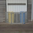 thumbnail image 2 of Stylish Grey 3-Panel Outdoor Air Conditioner Fence - Solid Wood Privacy Louver Screen, 32" W x 38" H - Perfect for Garden Décor!, 2 of 9