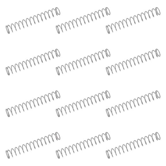 50 Pack 304 Stainless Steel Compression Springs, 0.7mm x 7mm x 45mm Small & Tiny Pen Spring for Home Repair & DIY, Workshop & Industrial Use, (Silver Tone)
