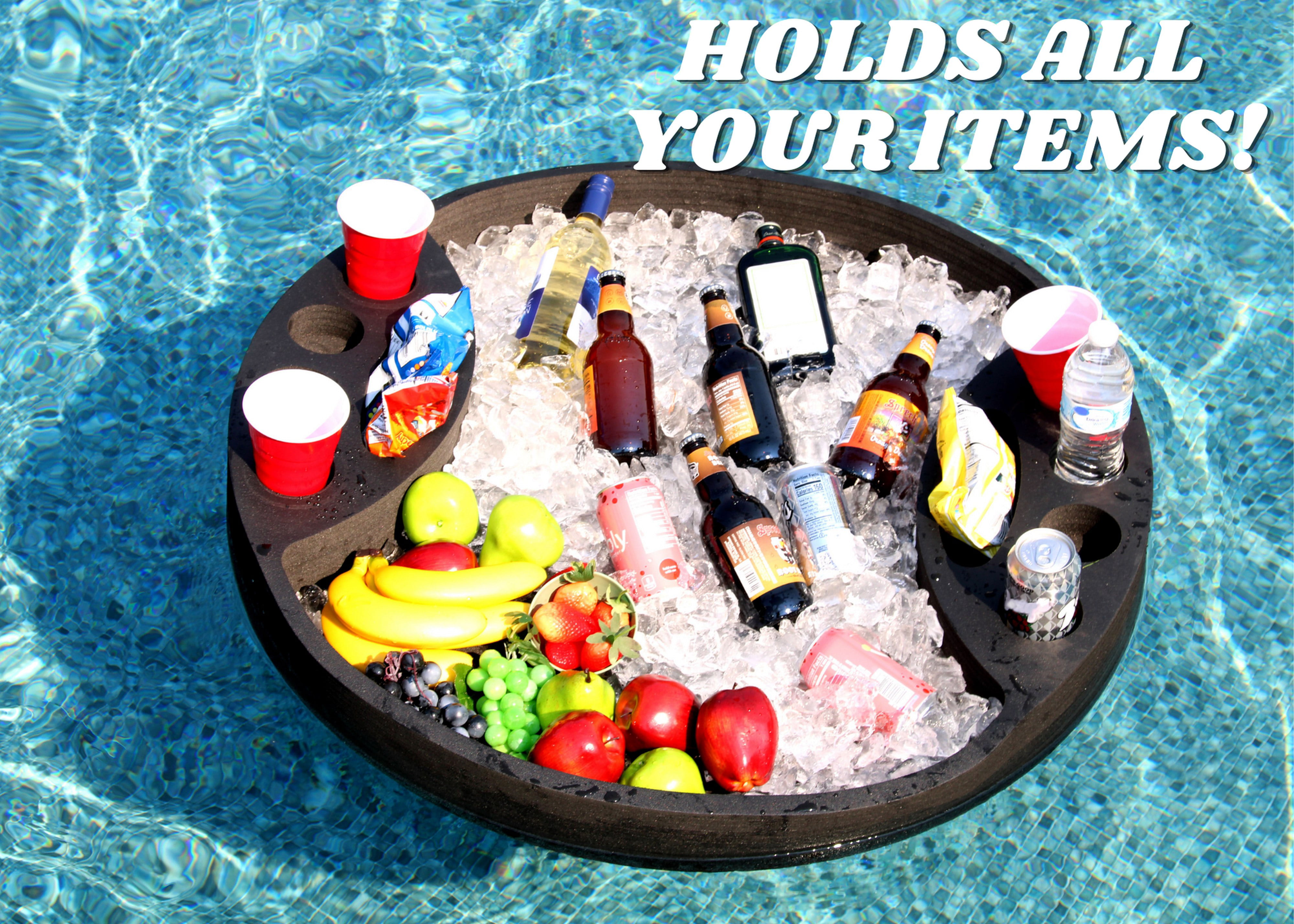 Off Road Tire Shaped Drink Holder Table Tray Pool or Beach Party Float –
