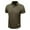 Green, variant on Zynviq Mens Tee Shirt Cotton Relaxed Short Sleeve Pocket Solid Collared Po-lo Shirts Mens Tops 2025 M