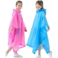 thumbnail image 1 of Rain Poncho for Kids Waterproof Reusable EVA Raincoat One Size Rain Jackets for Children, 1 of 4