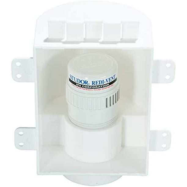 Studor 20381 RediVent Air Admittance Valve with Recessed Box and Grill
