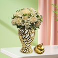 thumbnail image 3 of Porcelain Ginger Jar Table Centerpiece Chinese Style Handicraft Desktop Ornament L, 3 of 7