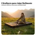thumbnail image 3 of Abbraccia Colchoneta de camping para exterior, colchón grueso autoinflable, tapete plegable, negro, 3 of 6