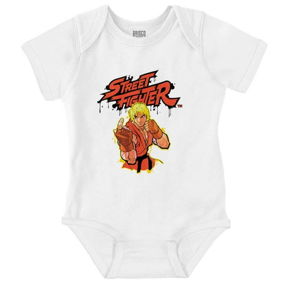 Street Fighter Game Character Ken Romper Boys or Girls Infant Baby Brisco Brands NB