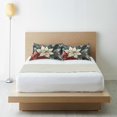 thumbnail image 6 of Yayeee Pillowcase Queen Size Set of 2 Satin Wrinkle Resistant Pillow Case, White Christmas Leaves, 6 of 8