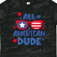 thumbnail image 4 of Inktastic 4th of July All American Dude with Red and Blue Glasses Boys Toddler T-Shirt, 4 of 5