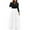White, variant on Sngxgn Women's Sweettheart Neckline Long Sleeve Dress Side Slit Stretch Flare Mini Dress(White,XXL)