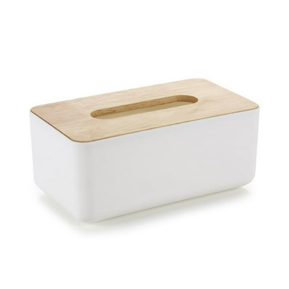 icolorfuled White Rectangular Tissue Box for Home or Office