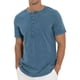 thumbnail image 3 of Playera Henley Casual Retro Manga Corta Para Hombre Algodón, 3 of 6