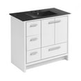thumbnail image 4 of Virage 36 in. White Bathroom Vanity With Black, 3-Hole Ceramic Sink Top, 4 of 8