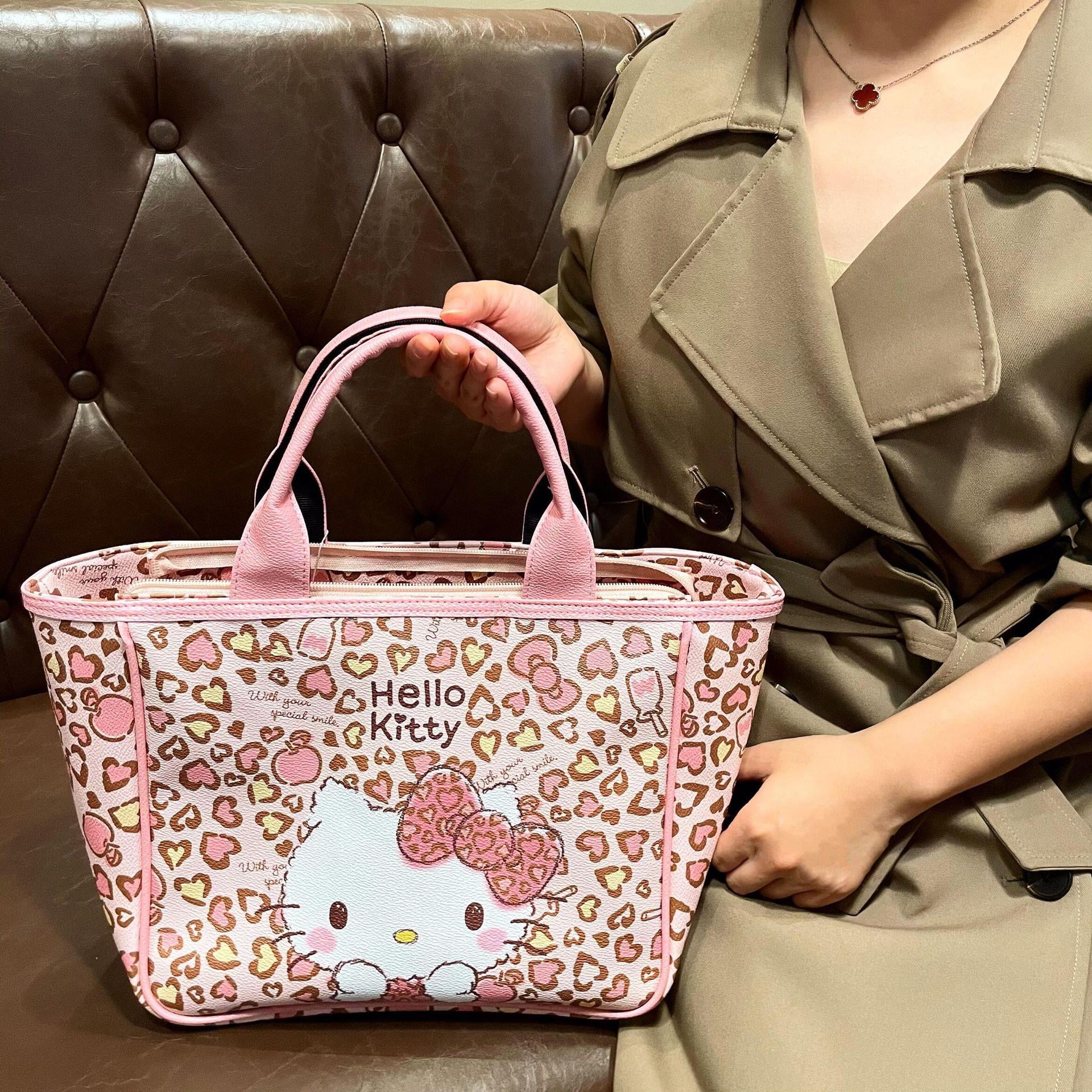 Sanrio Hello Kitty Y2K Shoulder Purse Hawaiian Hibiscus Tan Hello Kitty Bag  | eBay