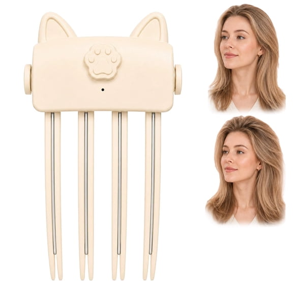 Wireless Heated Volumizing Root Lift Clip, Portable Hair Volume Booster with 2 Heat Settings for Hair Styling
