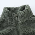 thumbnail image 4 of Otqutp Toddler Boys Girls Fleece Fuzzy Sherpa Vest Kids Sleeveless Zipper Jacket Fall Winter Faux Pocket Outerwear Coat, 4 of 8