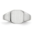 thumbnail image 4 of 14K White Gold Signet Ring Size 6, 4 of 6
