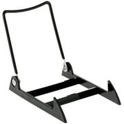 Gibson Holders 2PL Adjustable Black Wire and Clear Acrylic Display Easel, 3.875" W x 5.375" D x 4.75" H, Pack of 12