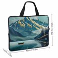 thumbnail image 2 of Werpe Birds Boat Mountain Diving Fabric Soft Carrying Travel Case Idea Laptop Bag 17inch, 2 of 5