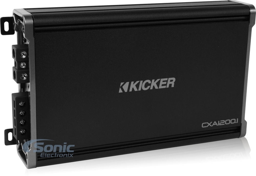 Kicker 43CXA12001 Monoblock Car Amplifier + Free Amp Kit