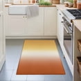 thumbnail image 3 of Entryway Rug 2'x3', Burnt Orange Yellow Ombre Kitchen Runner Rugs Non-Slip Carpet Mats, Contemporary Art Abstract Aesthetics Bedside Rugs Runners Washable Floor Carpet for Bathroom Laundry Room, 3 of 8