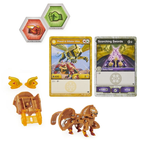 Bakugan Ultra, Fused Pharol x Gillator with Transforming Baku-Gear, Armored Alliance 3-inch Tall Collectible Action Figure