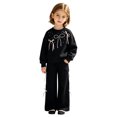 thumbnail image 7 of Angala 2 Piece Outfits For Girls Crew Neck Long Sleeve Bow Detail Sweatshirt With Pants Set Girls Fall Season Wear Clothes, 7 of 7