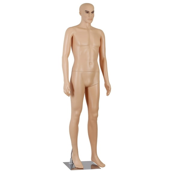ZenStyle Adjustable Male Full Body Realistic Clothing Mannequin, 71.26", White, 1 Count