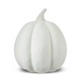 thumbnail image 2 of Paper Mache Pumpkin White Tabletop Decor, 8" Height, Fall by Way To Celebrate, 2 of 6