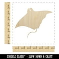 thumbnail image 2 of Manta Ray Solid Wood Shape Unfinished Piece Cutout Craft DIY Projects - 6.25 Inch Size - 1/4 Inch Thick, 2 of 7