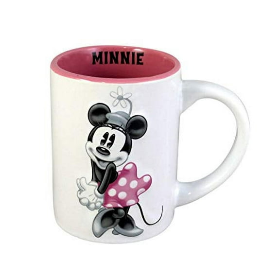 Disney Minnie Mouse 3d Tonal Relief 14oz. Ceramic Mug