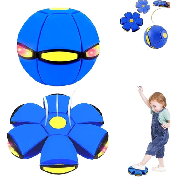 2026 Upgraded Bouncing Ball with LED Lights, Magic Metaball, Magic Flying Saucer, Bouncy Ball, Family Interaction(1PCS)