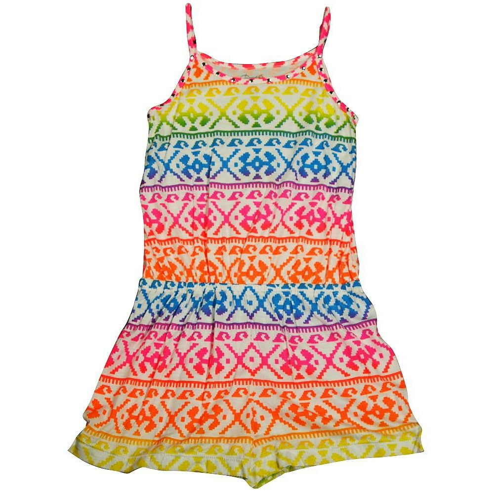 Flowers by Zoe Flowers by Zoe Girls Spaghetti Strap Tank Romper