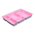 thumbnail image 4 of Organizador de cajones de fieltro, bandeja, organizadores de escritorio, caja de almacenamiento multiusos, contenedores de almacenamiento Rosa Gris, 4 of 9