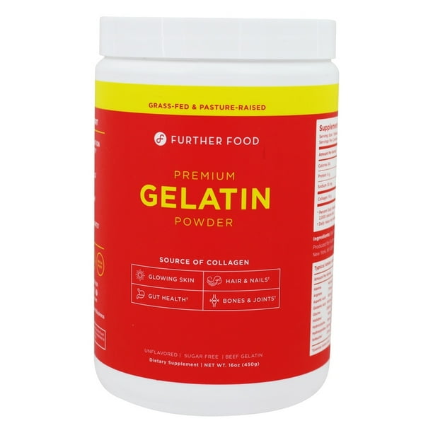 Further Food Premium Gelatin Powder, Unflavored, 16 oz (450 g