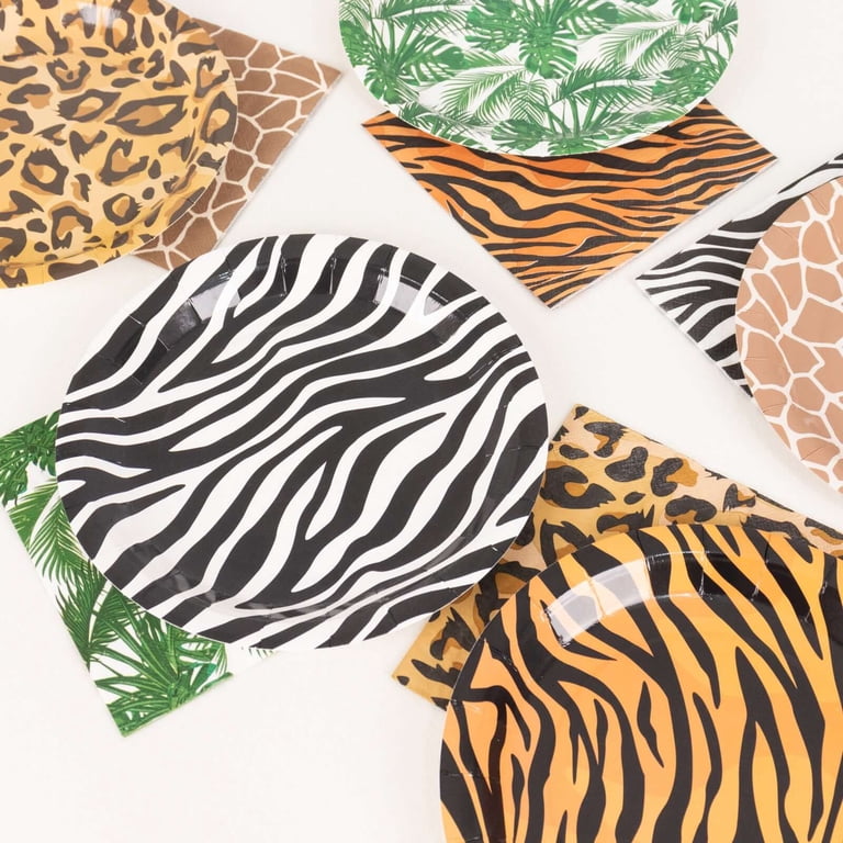 Jungle Safari Animal Napkins – 20-Pack Disposable Paper Napkins For Wild One Party & Baby Shower