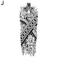 thumbnail image 1 of Full Arm Tattoo Stickers Crown Lion Waterproof Tattoo Stickers, 1 of 1