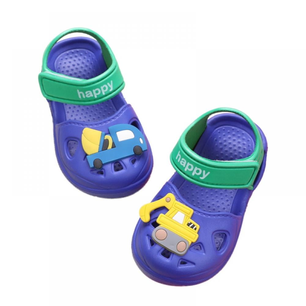 Kids Slide Sandals Cute Dinosaurs Anti-Slip Bath Shower Slippers for Girls and Boys