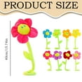 thumbnail image 3 of Stuffed Artifical Flower,Plush Sunflower Bouquet with Bendable Stems, Plush Flower Bouquet, Stuffed Flower Home Decoration for Wedding Party Birthday Hot Pink, 3 of 9